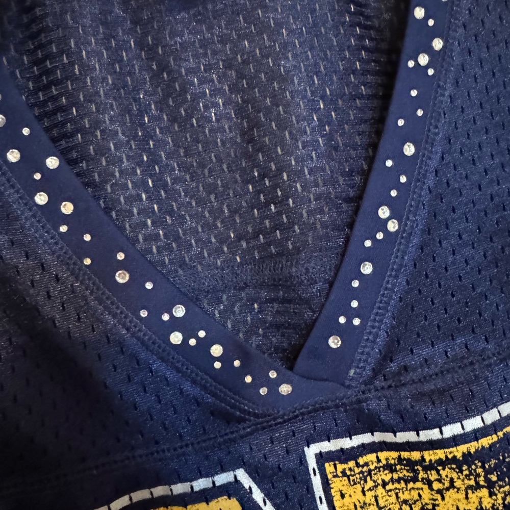 Women’s fit Knights Apparel West Virginia Sports Jersey with Rinestone detail - Picture 2 of 4